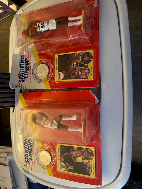 Starting Lineup Action Figures: Michael Jordan & David Robinson Collectible Set